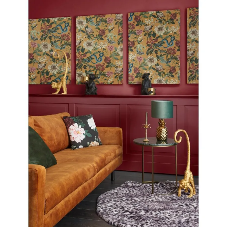 Kwantum Vliesbehang*Behang Angela Oker