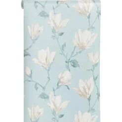 Kwantum Vliesbehang*Behang Lea Blauw Multicolor