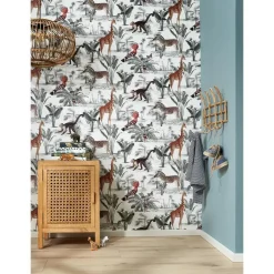 Kwantum Vliesbehang*Behang Lucas Wit