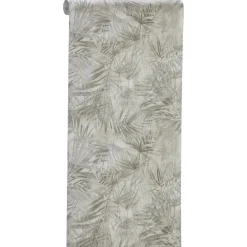 Kwantum Vliesbehang*Behang Mila Taupe