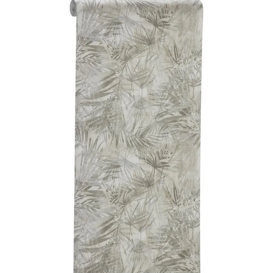 Kwantum Vliesbehang*Behang Mila Taupe