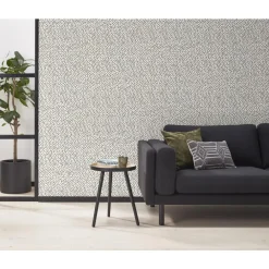 Kwantum Vliesbehang*Behang Polka Zwart Wit