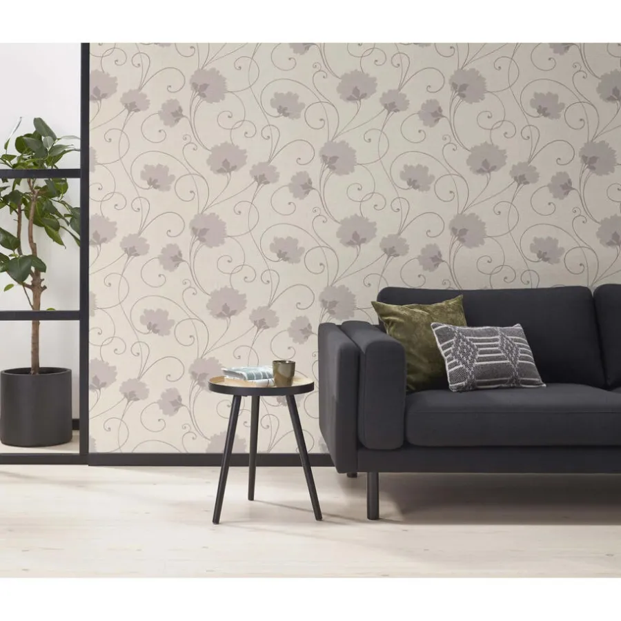 Kwantum Vliesbehang*Behang Romy Beige