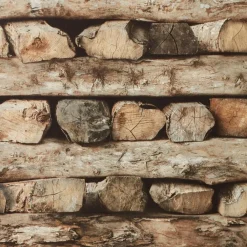 Kwantum Vliesbehang*Behang Stor Bruin