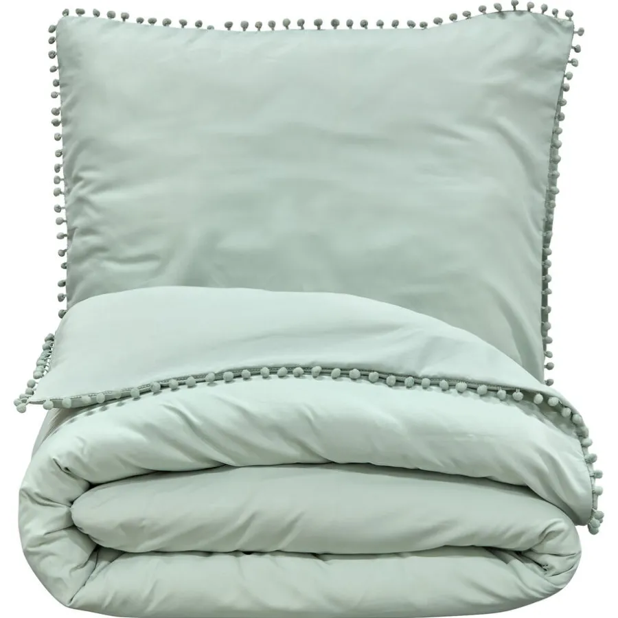 Kwantum Beddengoed*Dekbedovertrek Daisy Groen - 200x220 Cm 200X220CM