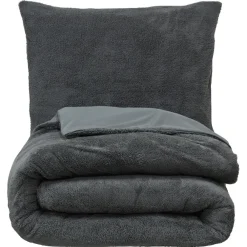 Kwantum Dekbedovertrekken*Dekbedovertrek Teddy Antraciet 200x220 Cm 200X220CM