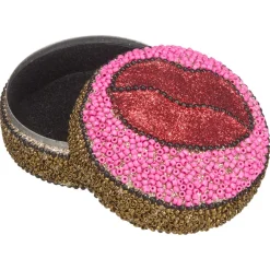 Kwantum Decoratieve Opbergdozen*Doosje Mond Roze