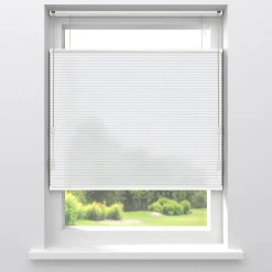 Kwantum Plisségordijnen*Dubbel Plisségordijn Vera Wit Lichtdoorlatend