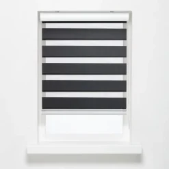 Kwantum Duo-Rolgordijnen*Duo Rolgordijn Eva Antraciet 100x175 Cm 100X175CM