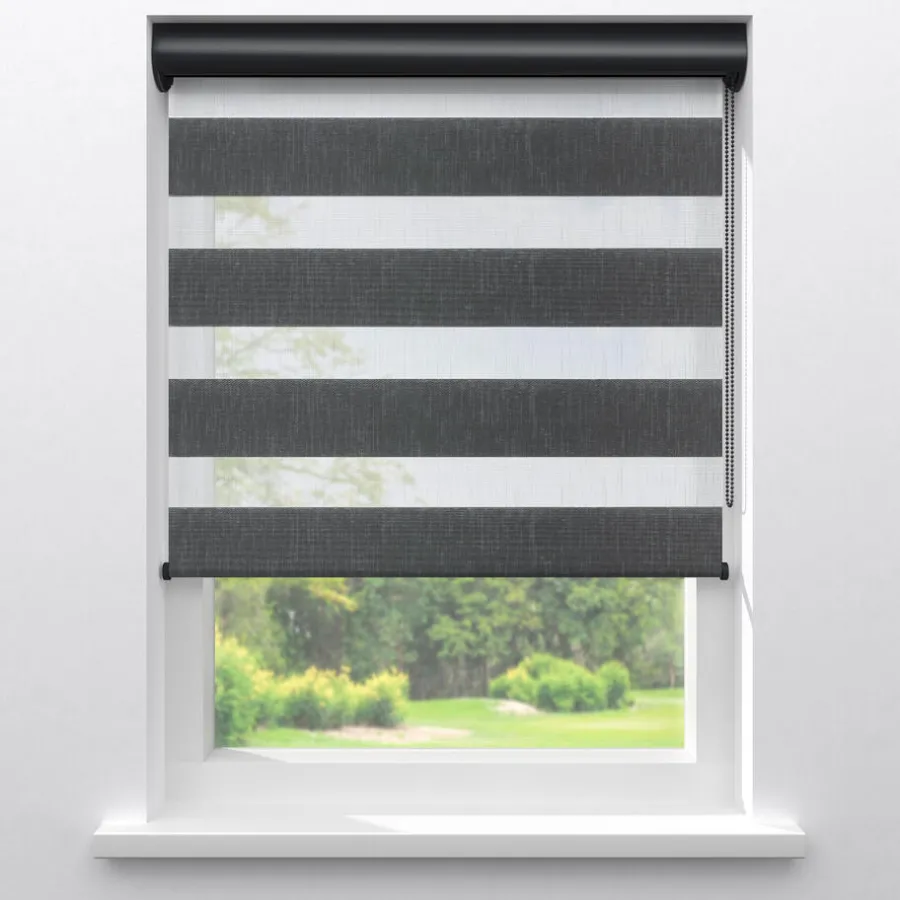 Kwantum Duo-Rolgordijnen*Duorolgordijn Niek Antraciet