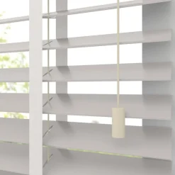 Kwantum Houten Jaloezieën|Jaloezieën*Fenstr Bamboe Jaloezie Wessel Off White 50mm Offwhite