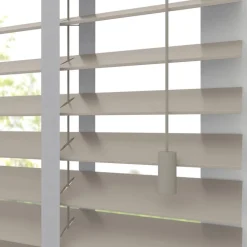 Kwantum Houten Jaloezieën|Jaloezieën*Fenstr Bamboe Jaloezie Wessel 50mm Taupe