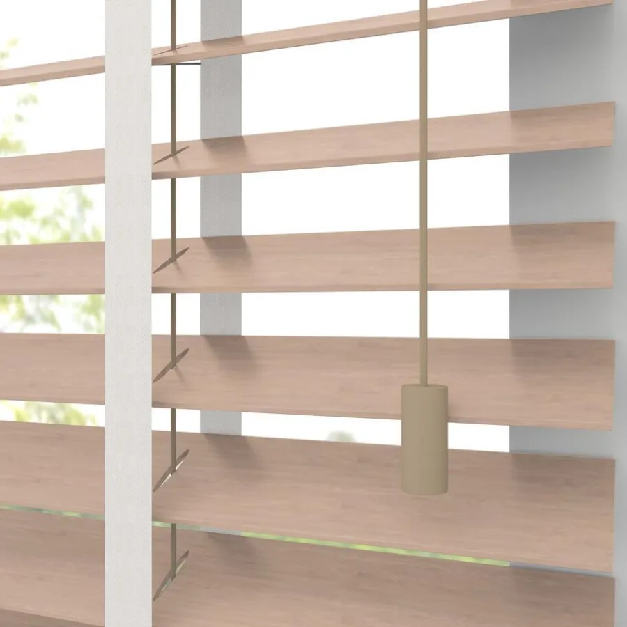 Kwantum Jaloezieën*Fenstr Bamboe Jaloezie Wietze Beige 50mm Naturel