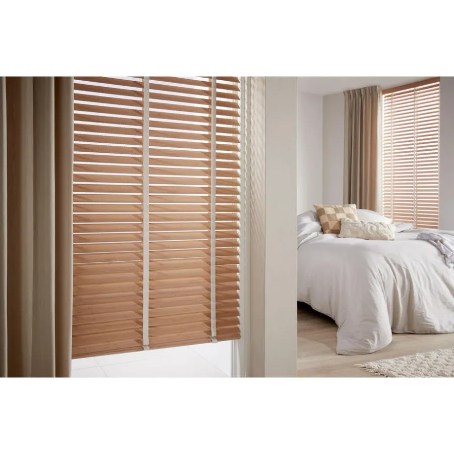 Kwantum Jaloezieën*Fenstr Bamboe Jaloezie Wietze Beige 50mm Naturel