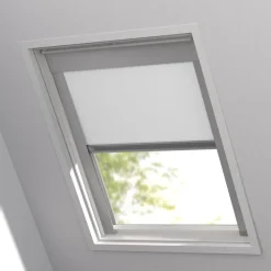 Kwantum Dakraam Rolgordijnen|Rolgordijnen*Fenstr Dakraam Rolgordijn Dave Verduisterend Wit