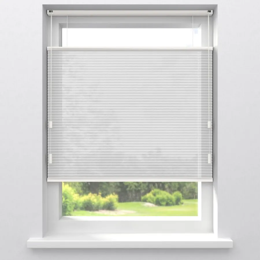 Kwantum Plisségordijnen*Fenstr Dubbel Plissé Elena Lichtdoorlatend Wit