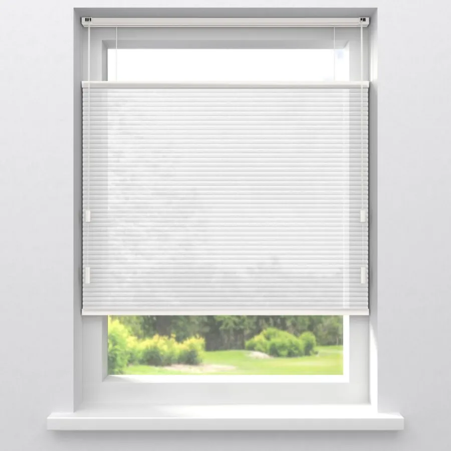 Kwantum Plisségordijnen*Fenstr Dubbel Plissé Jana Lichtdoorlatend Wit