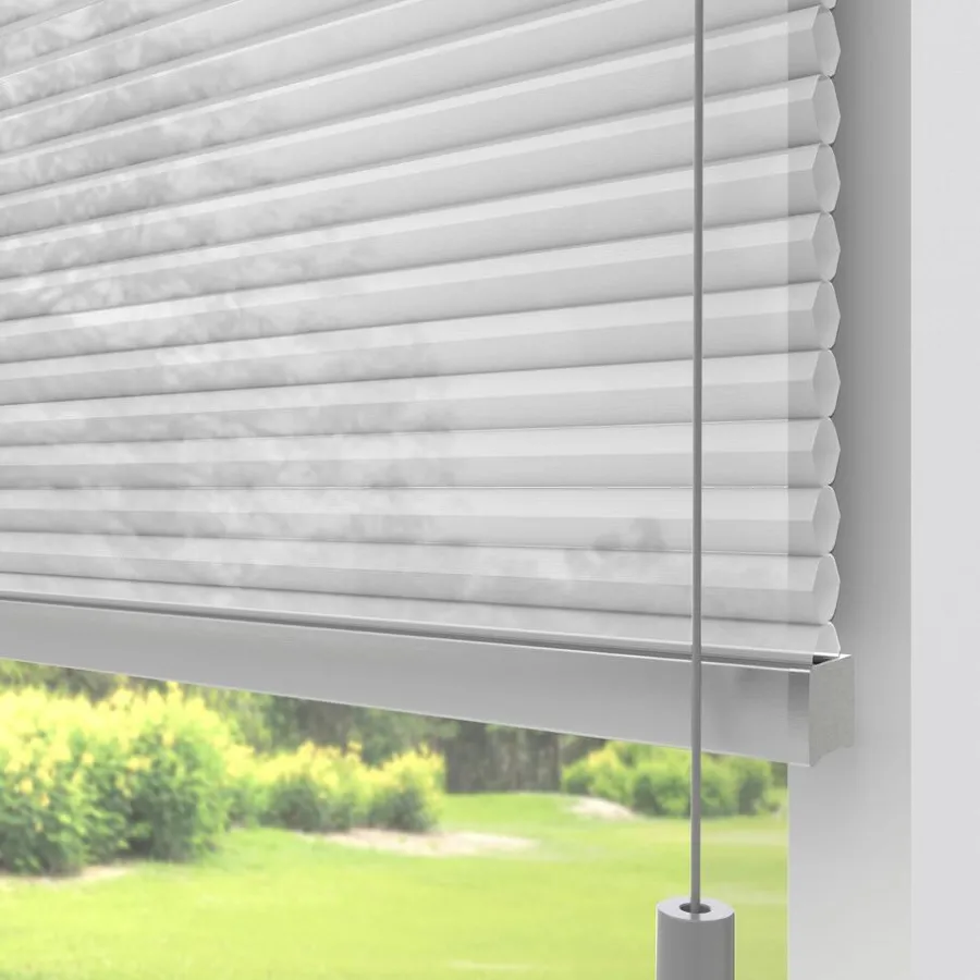 Kwantum Plisségordijnen*Fenstr Dubbel Plissé Lizzy Lichtdoorlatend Wit