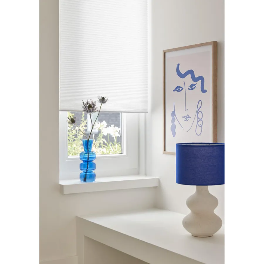 Kwantum Plisségordijnen*Fenstr Dubbel Plissé Lizzy Lichtdoorlatend Wit