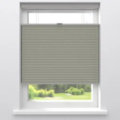 Kwantum Plisségordijnen*Fenstr Dubbel Plissé 45mm Lotte Lichtdoorlatend Grijs