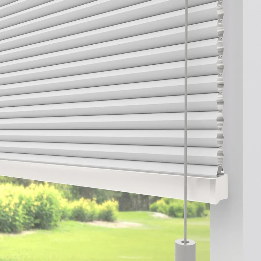 Kwantum Plisségordijnen*Fenstr Dubbel Plissé Thirza Verduisterend Wit