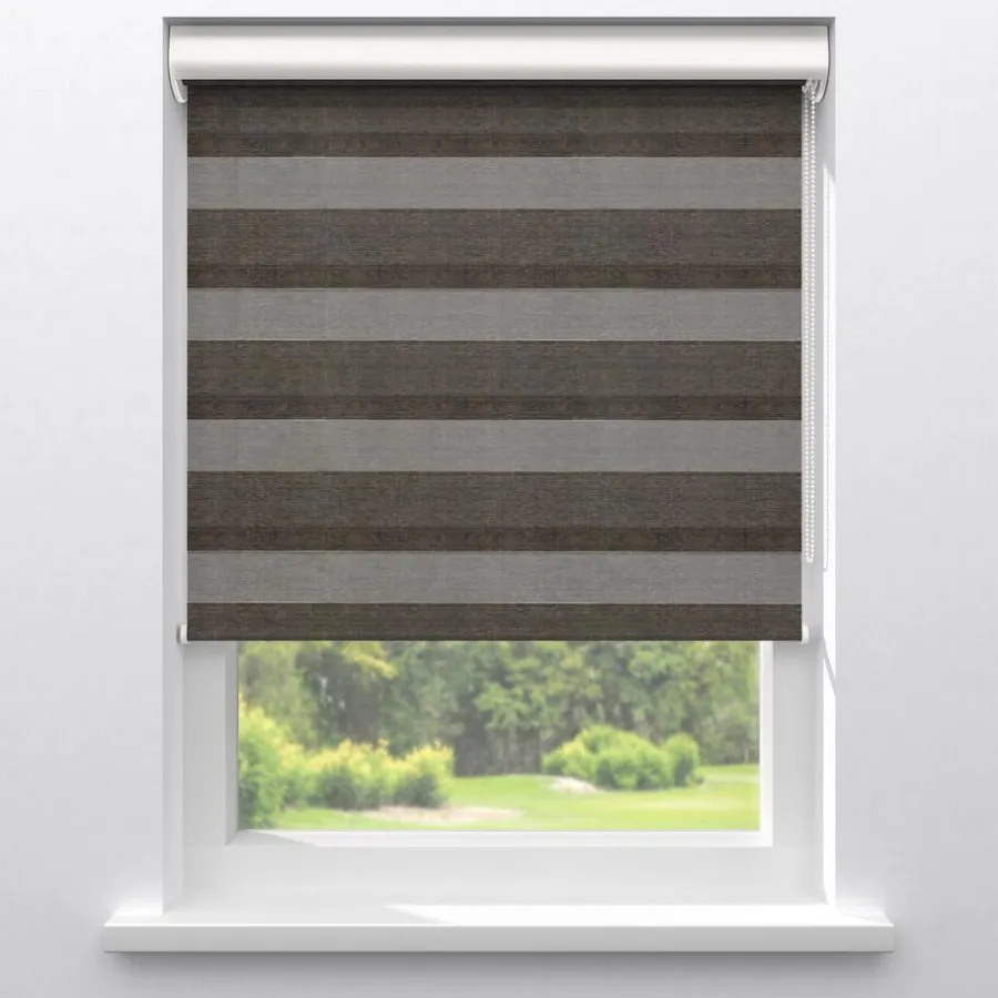 Kwantum Duo-Rolgordijnen*Fenstr Duo Rolgordijn Noan Bruin