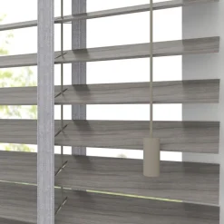 Kwantum Aluminium Jaloezieën|Houten Jaloezieën*Fenstr Houten Jaloezie Jens Licht Grijs 50mm LichtGrijs