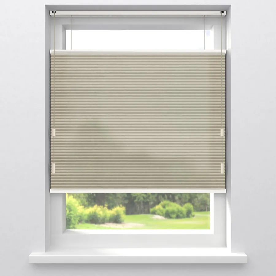 Kwantum Plisségordijnen*Fenstr Plisségordijn Raya Lichtdoorlatend Taupe