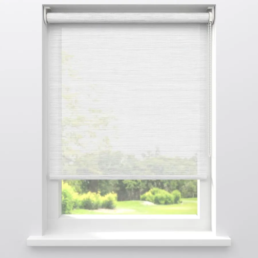 Kwantum Rolgordijnen*Fenstr Rolgordijn Fleur Wit Transparant