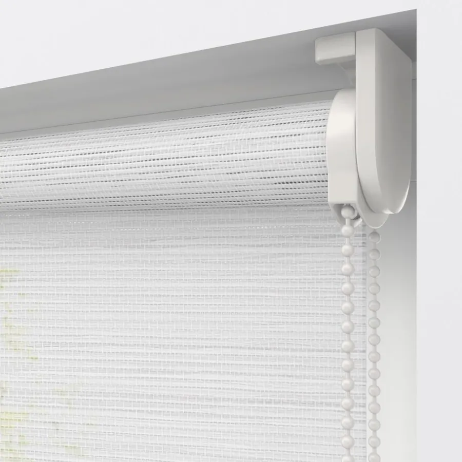 Kwantum Rolgordijnen*Fenstr Rolgordijn Fleur Wit Transparant