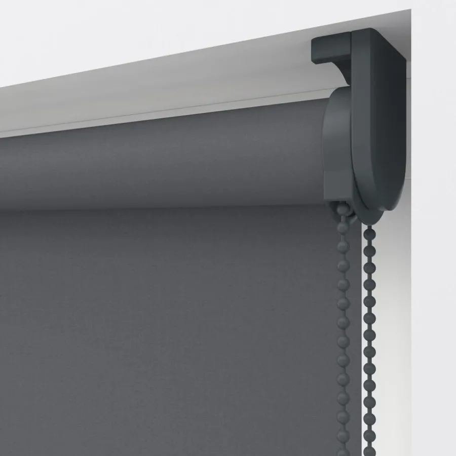 Kwantum Rolgordijnen*Fenstr Rolgordijn Mara Verduisterend Antraciet