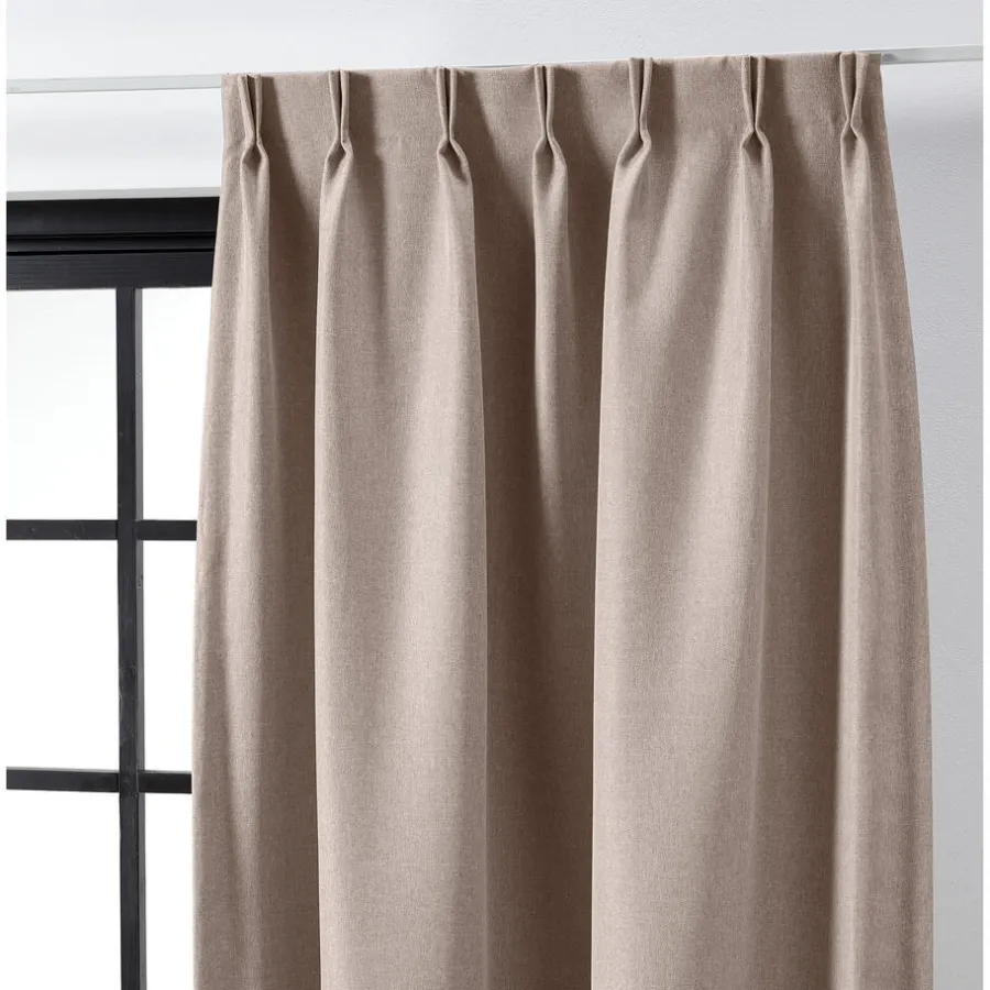 Kwantum Vouwgordijnen|Gordijnen*Gordijn Debbie Bruin LichtBruin