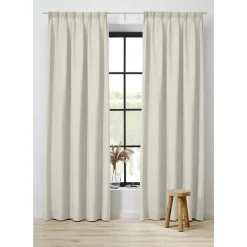 Kwantum Vouwgordijnen|Isolerende Gordijnen*Gordijn Jasmijn Off-white