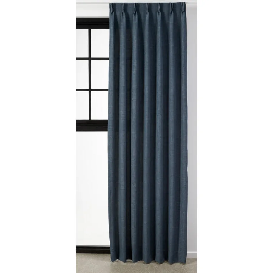 Kwantum Vouwgordijnen|Gordijnen*Gordijn Kaat Donkerblauw Dr.Blauw