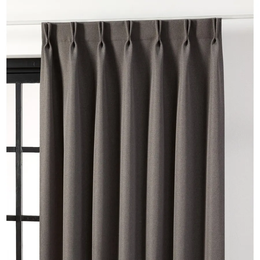 Kwantum Vouwgordijnen|Gordijnen*Gordijn Mila Grijs