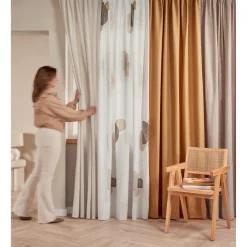 Kwantum Vouwgordijnen|Gordijnen*Gordijn Puck Geel