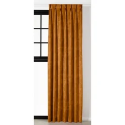Kwantum Vouwgordijnen|Isolerende Gordijnen*Gordijn Rosy Oker