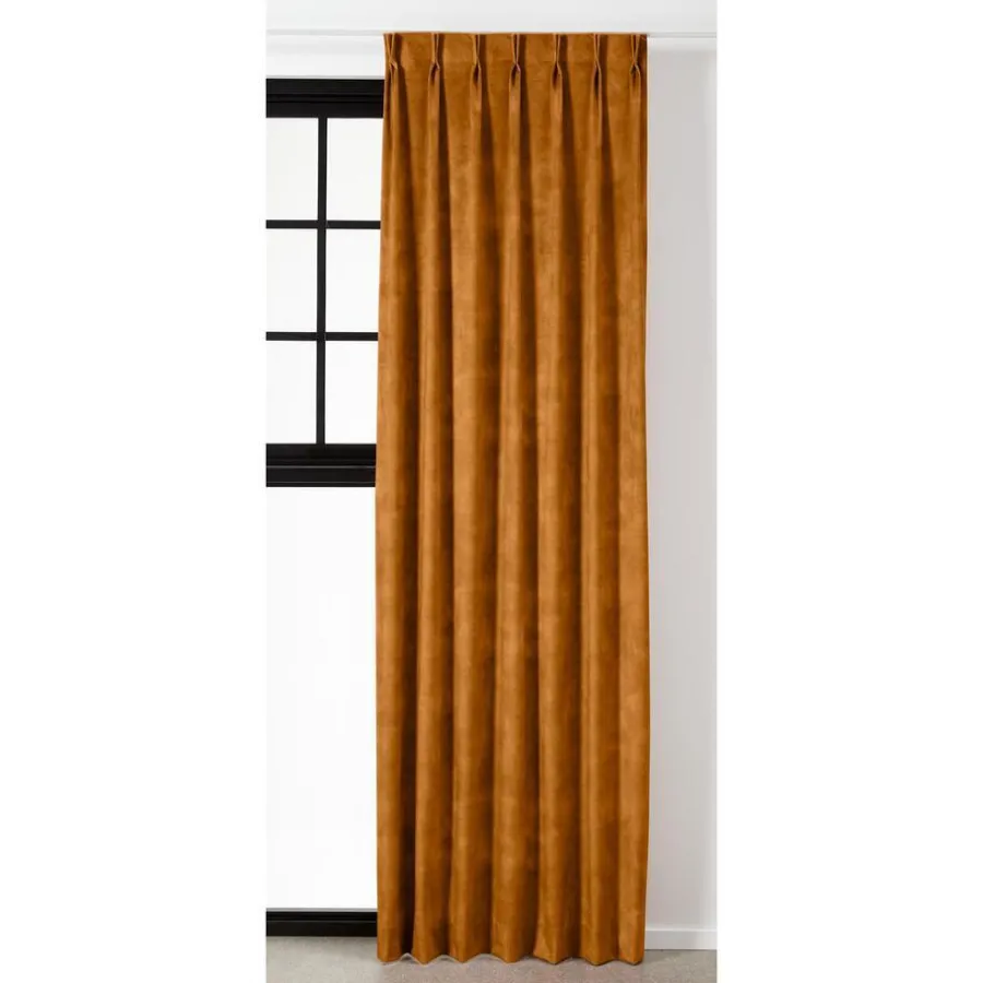 Kwantum Vouwgordijnen|Isolerende Gordijnen*Gordijn Rosy Oker