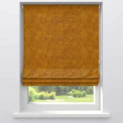 Kwantum Vouwgordijnen|Isolerende Gordijnen*Gordijn Rosy Oker