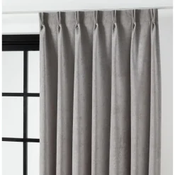 Kwantum Vouwgordijnen|Gordijnen*Gordijn Sandra Lichtgrijs