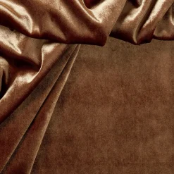 Kwantum Vouwgordijnen|Gordijnen*Gordijn Velours Juliet Bruin