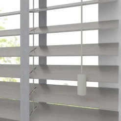 Kwantum Houten Jaloezieën|Jaloezieën*Houtlook Jaloezie Faber Grijs 50mm