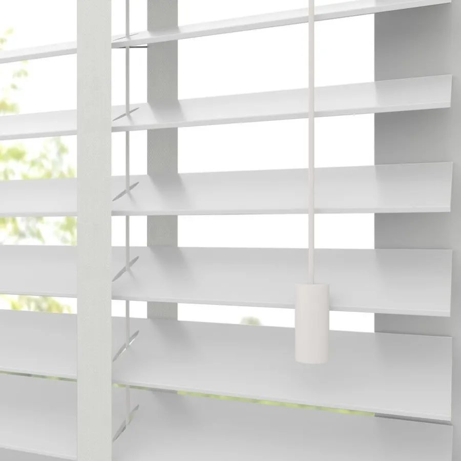 Kwantum Jaloezieën*Houtlook Jaloezie Floris Wit 50mm