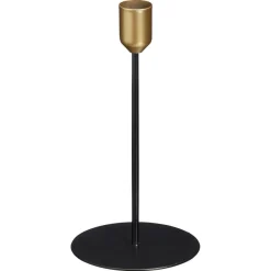 Kwantum Kandelaars|Kandelaars*Kandelaar Lille Zwart ø 9x18 Cm Ø009X018CM