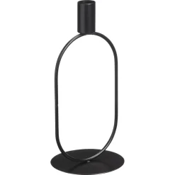 Kwantum Kandelaars|Kandelaars*Kandelaar Obi Ovaal Zwart