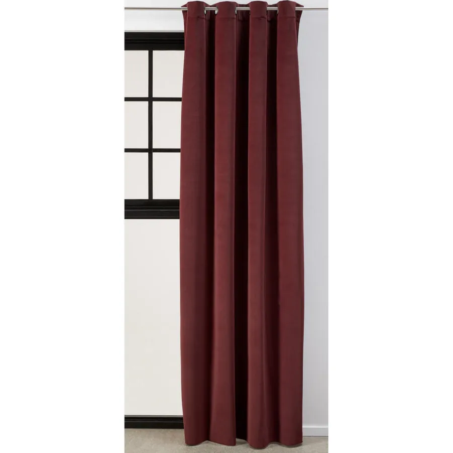 Kwantum Kant En Klaar Gordijnen|Gordijnen*Kant En Klaar Gordijn Valerie Rood Bruin RoodBruin