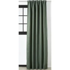 Kwantum Kant En Klaar Gordijnen|Gordijnen*Kant En Klaar Gordijn Ziva Donkergroen Dr.Groen