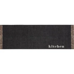 Kwantum Vloerkleden Kinderkamer|Ronde Vloerkleden*Keukenloper Brinston Zwart