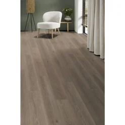 Kwantum Klik Pvc-Vloeren*Klik PVC Laurin Taupe Eiken Je berekent hoeveel meters je nodig hebt door lengte en breedte in te vullen