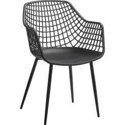 Kwantum Tuinstoelen|Eetkamerstoelen*Kuipstoel Webbing Zwart